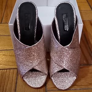 TopShop golden sandals sz37/6.5--new in box